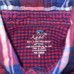 Kuhl  Womens S Plaid Red Blue Flannel Button Up Shirt Outdoor Hiking‎ Photo 1