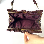 Etienne Aigner Vintage Oxblood Leather Kiss-Lock Purse Burgundy Rare Photo 5
