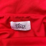 Oh Polly  Sexy Red Off Shoulder Open Back Bodycon Midi Cocktail Dress 2 Photo 3