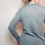 Joan Vass Oversized Grey Long-Sleeve Crew Neck Tee Photo 2