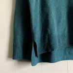 Ella Moss  Teal Side Slit Hipster Roll Neck Sweater Photo 2