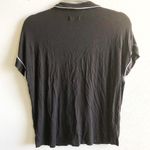 UGG  Top Addi Sleep Top Black with White Piping Button Front Sz M GUC Photo 9