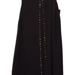 Roz & Ali Womens Dress Size 8 Sleeveless Studded Sheath Purple Knee Length Photo 0