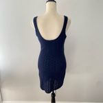 Twelfth Street by Cynthia Vincent Navy Blue Cashmere Knit Sweater Dress Size M Photo 1