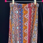 Woman’s Bohemian Maxi Skirt Friday Los Angeles Size L Vibrant Colors Festival Blue Size L Photo 9