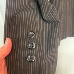Vintage i.e. women’s business suit size 10 black/brown pinstripe Black Photo 4