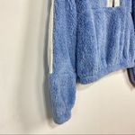 BP  Blue and White Fleece Hoodie Photo 6