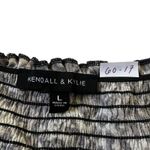 Kendall + Kylie Multicolor Animal Print Smocked Crop Top Women's Sz Large 60-17 Photo 3