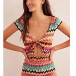 Boden Aztec Cap Sleeve One Piece Swimsuit 10 Pink Photo 9