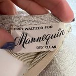 Lane Bryant Vintage 70s Tall Shop glam blue silver sparkle maxi dress 12 TALL Photo 8