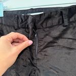 Diane Von Furstenberg Diane Von Fursternberg Velvet Black Straight Pants Photo 2