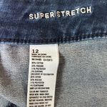 American Eagle  Outfitters Dark Blue Denim Mini Skirt Stretch Size 12 Photo 4