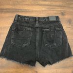 American Eagle  Mom Shorts 00 Black Distressed Ripped Cutoff Photo 3