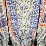 Sundance Nouveau Nomad Drop Waist Long Sleeve Mixed Print Dress Purple Size M Photo 4