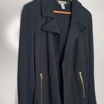 Carmen Marc Valvo  Black Jersey Blazer Size Small Photo 3