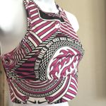 Nike Rare!!  Swoosh High Neck Support Sports Bra‎ Pink Black Small Dri-Fit Photo 1