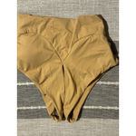 Pheel Bra Top Tan Size L Made in USA Halter Neck Sporty Athleisure Size L Photo 1