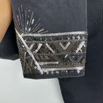 Chico's ’s Black Girlfriend Art Decor Embellish Ankle Stretch Jeans Women’s Sz 8T Photo 1