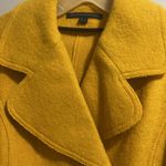 Katherine Barclay  Womens Peacoat Mustard Yellow Black Faux Leather Cuff Sz Small Photo 6