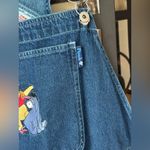 Disney Vintage  winnie the pooh overalls embroidered plus denim friends shorts Photo 7