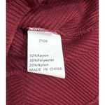 Pretty Garden Fitted Ribbed Top Womens S Lace Sleeves Burgundy Romantic Feminine Red Photo 4