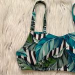 Shade & Shore  Sunshine Push Up Underwire Scoop Bikini Top Green Palm Photo 5