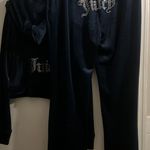 Juicy Couture New Y2K NAVY Velour Tracksuit Large Photo 1