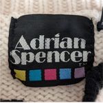 Vintage 80s Adrian Spencer Beaded Appliqué Sweater. 3D Novelty Colorful Kitsch L White Size L Photo 4