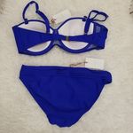 Ted Baker 💕 LONDON💕 Danalsa Pintuck Ribbed Bikini Top & Bottom Blue US 4 NWT Photo 8