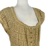 Maria Alicia Araujo Baez Tired Crochet Cottagecore Boho Maxi Tan Dress Cotton M Size M Photo 11