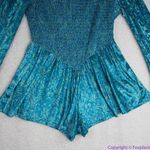 Free People NEW Free People Bali Tightrope Romper In Turquoise Combo, M Photo 6