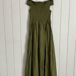 Petal and Pup  Tessa Off Shoulder Midi Dress in Green  Photo 3