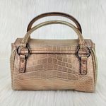 G by Guess Vintage Y2K Guess Logo Crocodile Embossed Handbag Purse Small Pale Gold 8x5x3 Photo 1