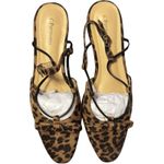 Caparros NWT C.Paravano Leopard Slingback Flats Bowknot Memory Foam Insole 38.5 Photo 7