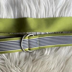 J.Crew Women's Green and Navy Striped Belt Photo 0