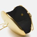 ZARA clutch box bag purse golden on chain Photo 2