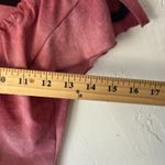 Hot Papaya Y2k Shirt Small Red Sheer Tie Dye Flutter Sleeve Y2K Festival Top Photo 5