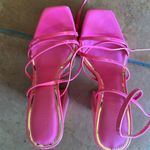 Liliana Hot Pink Platform Strappy Heels Photo 5