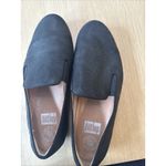 FitFlop Superskate Black Leather Slip On Loafers Women's Size 9 Comfort Shoes Photo 2