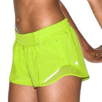 Lululemon  Women’s Size 4 Bright Lime Pop Hotty Hot 2.5” Performance Shorts Photo 0