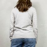 Maison Jules  Light Grey Polka Dot Sweater Photo 1