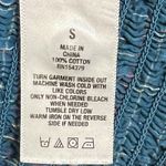 Aeropostale  Shirt Womens Small Blue Plaid Smocked Off Shoulder Button Front Photo 5