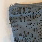 Vera Wang Simply Vera Faux Leather Blue Wristlet Clutch Purse Pouch Bag Photo 3