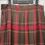 American Vintage Vintage Significance Pleated Red and Brown Plaid Maxi Skirt - Size 16 Photo 13
