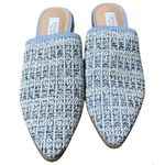 Steven By Steve Madden Steve Madden 'Steven New York Valera' blue tweed mule. Size 6 1/2 NWTSlide On Photo 0