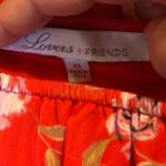 Lovers + Friends  Floral Red Dress Boho Chic Vacation Photo 2