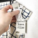 BP Amanda Tennis Mini Skirt Windowpane Print Beige Blue Size 2X NWT Photo 4