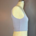 Topshop  lilac purple cropped stretchy scoop neck tank top Photo 3