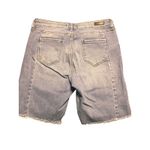 Kut From The Kloth  Shirley Bermuda Shorts Distressed Denim Frayed Hem‎ Size 10 Photo 1