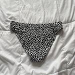 Michael Kors  Womens Size Large White Black Polka Dot Swimsuit Bikini Bottom Photo 4
